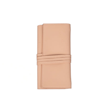 Abby Travel Jewelry Roll Pink