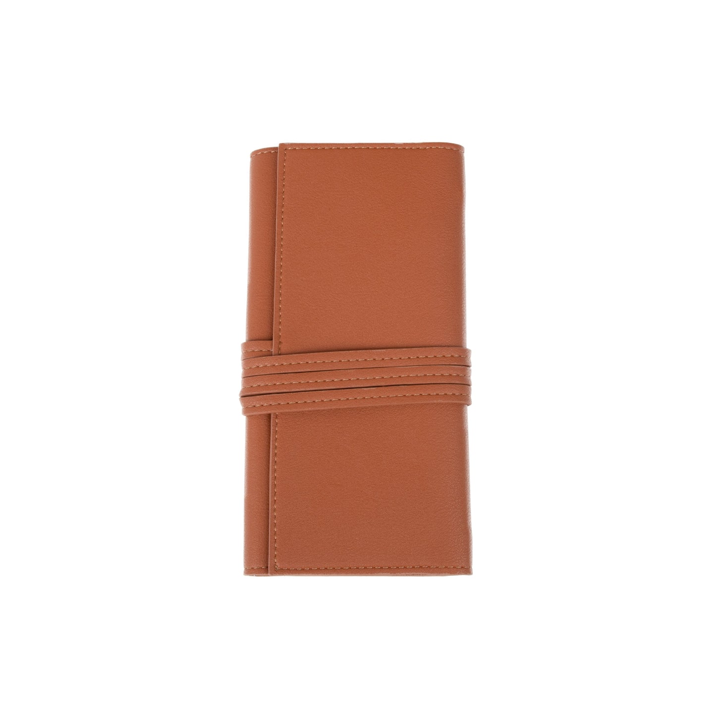 Abby Travel Jewelry Roll Brown