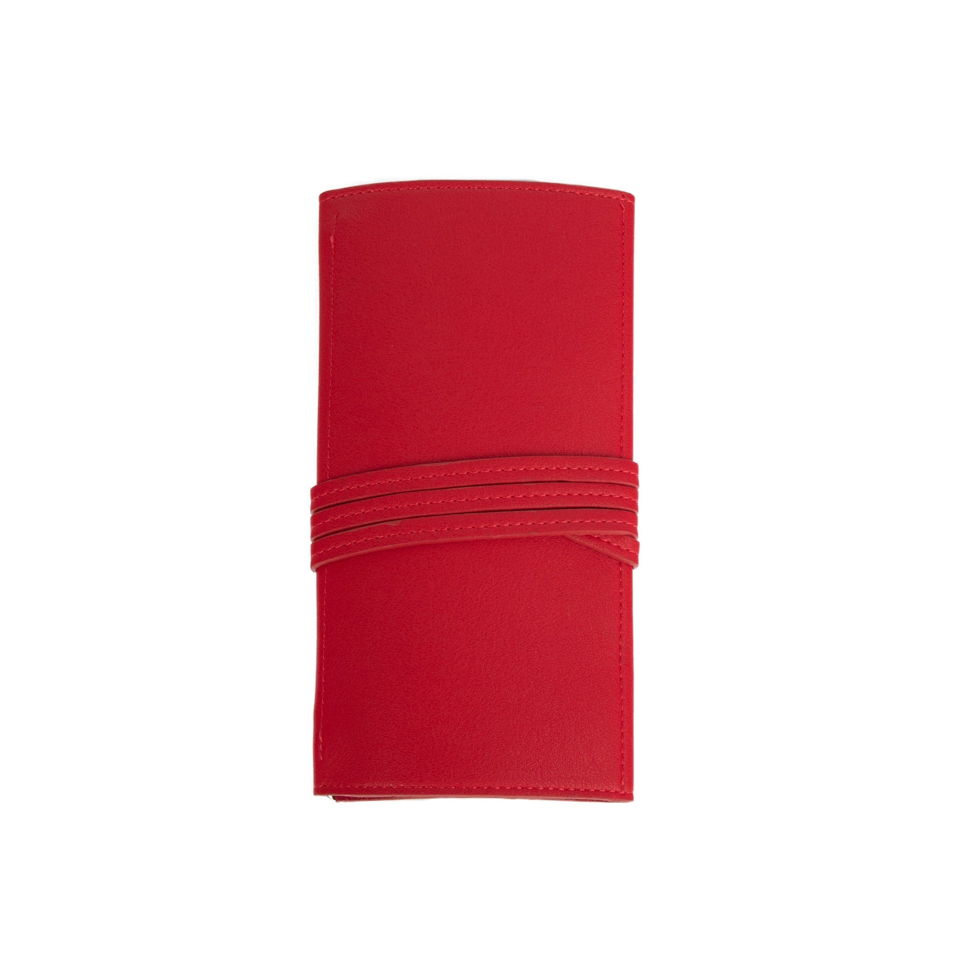 Abby Travel Jewelry Roll Red
