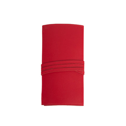 Abby Travel Jewelry Roll Red