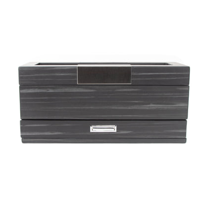 Matte Black 5-Slot Watch Box