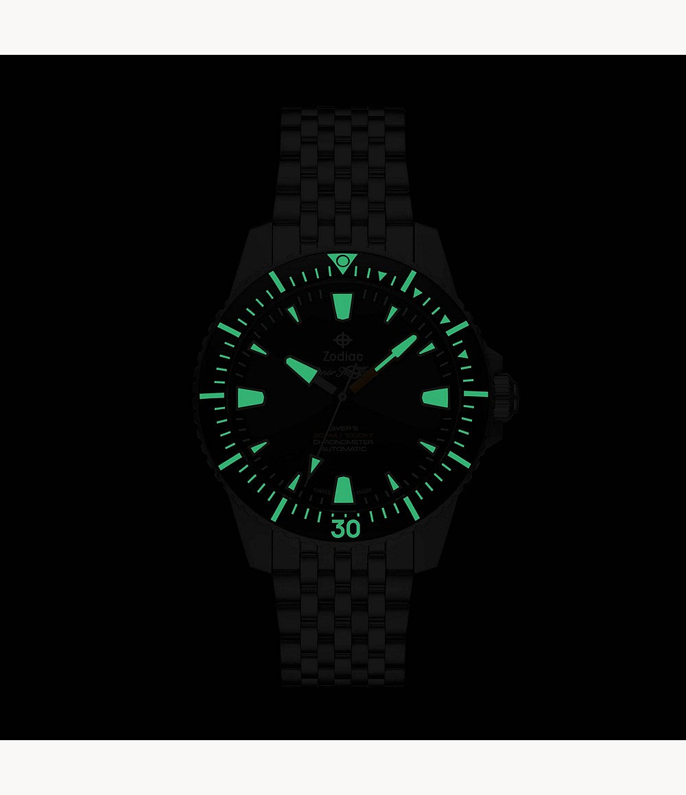 Zodiac Super Sea Wolf Pro-Diver Watch