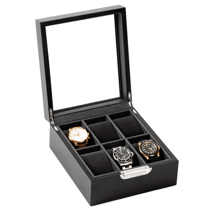Modern 6-Slot Watch Box
