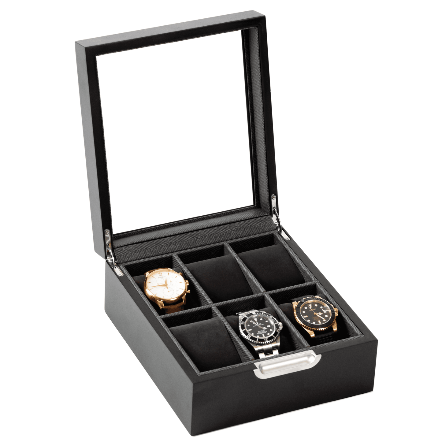 Modern 6-Slot Watch Box