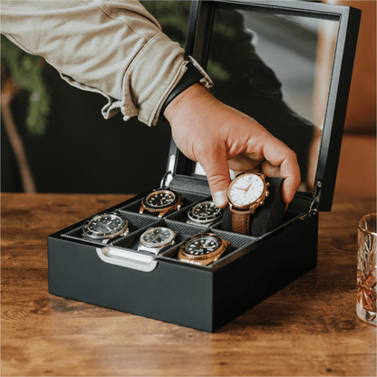 Modern 6-Slot Watch Box