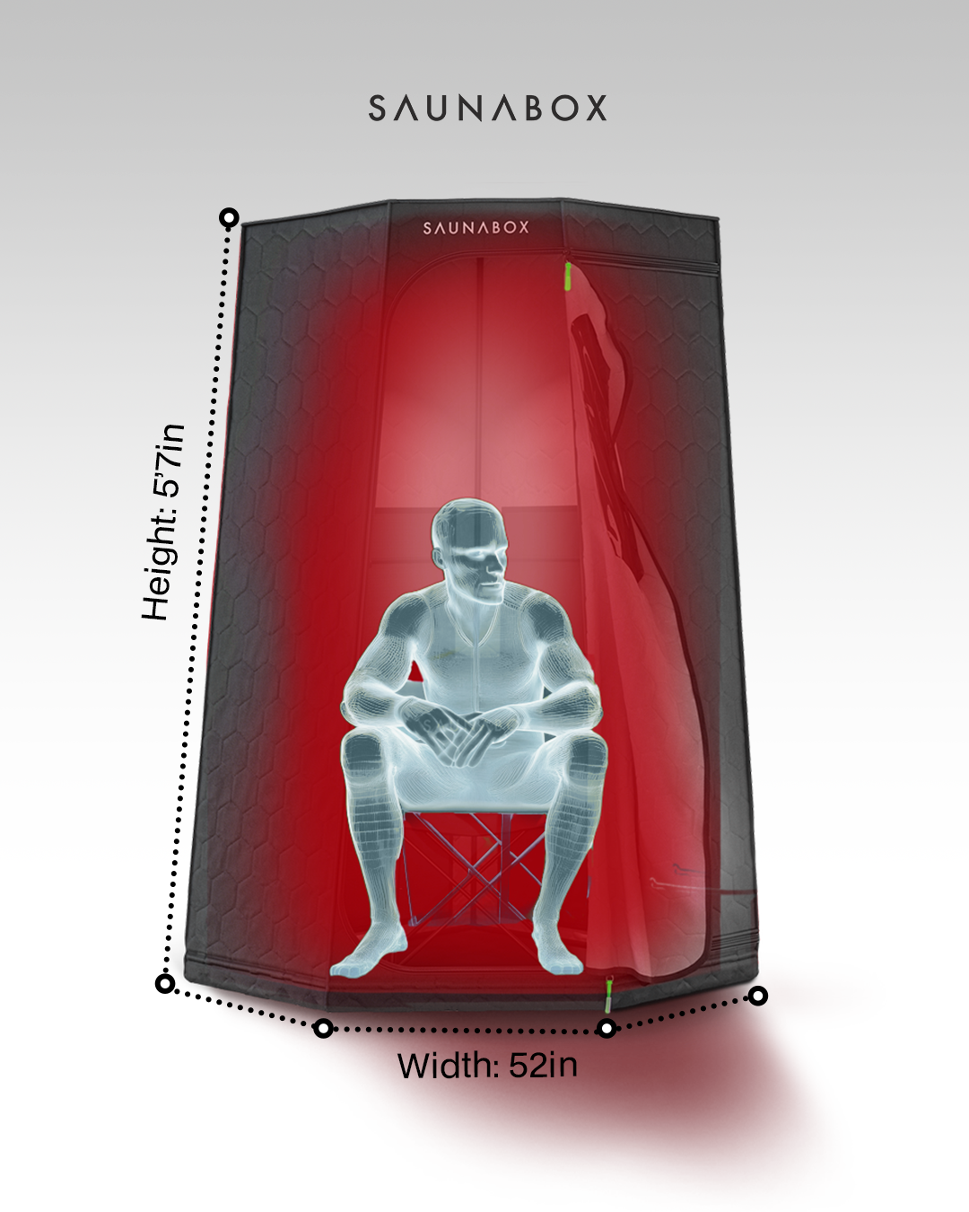 SaunaBox Pulse PRO Infrared Sauna with Red-light Therapy