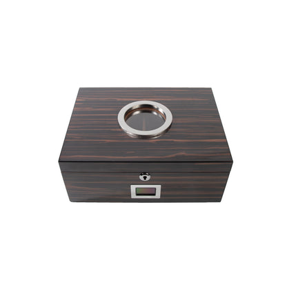 The Colton High Gloss Ebony Cigar Humidor
