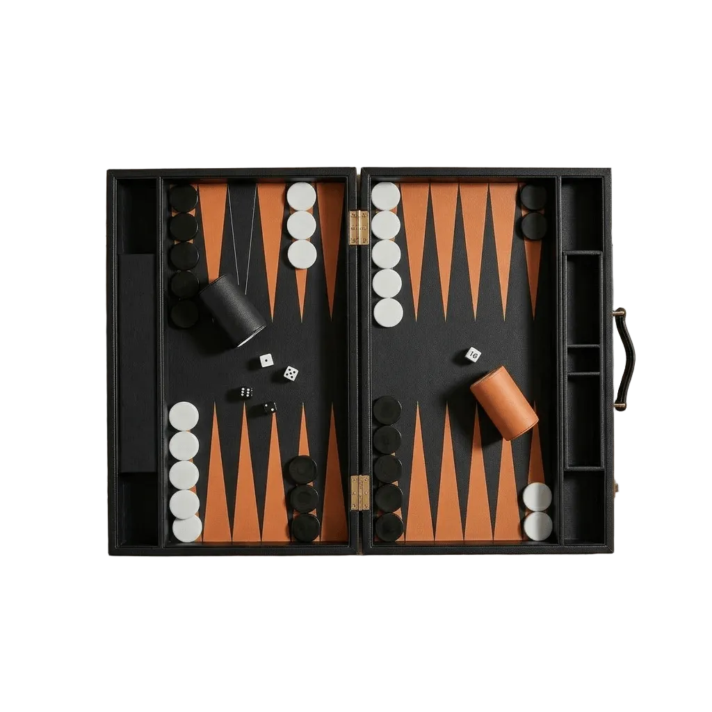 Leather Backgammon Set