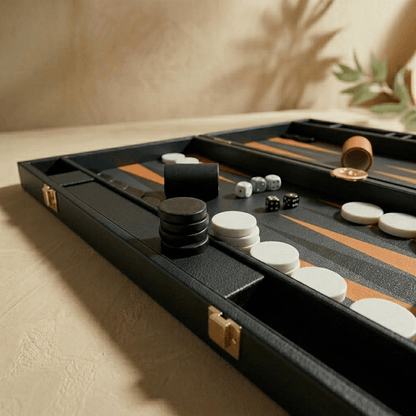 Leather Backgammon Set