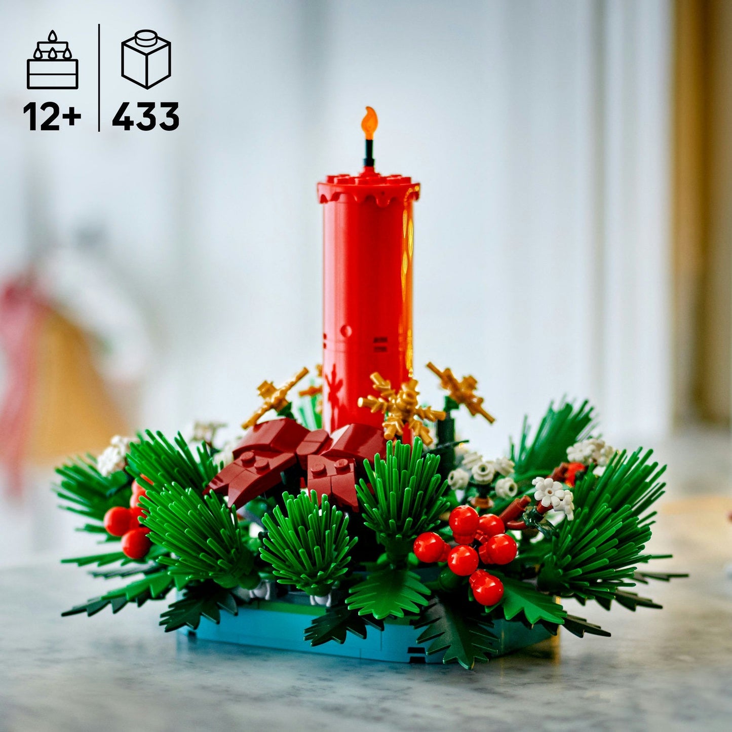 LEGO Icons Christmas Table Decoration