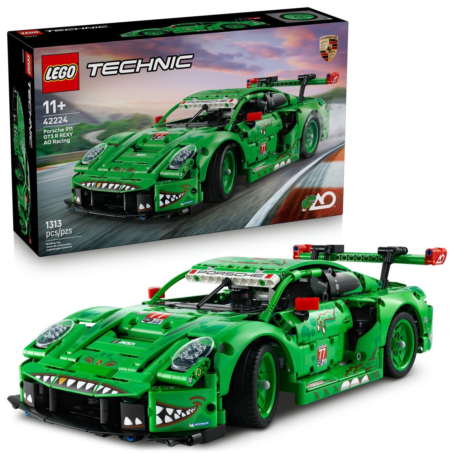 LEGO Porsche 911 GT3 R REXY AO Race Car