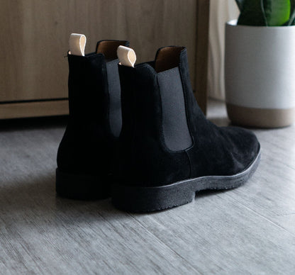 Oliver Cabell Chelsea Boot - Black Suede