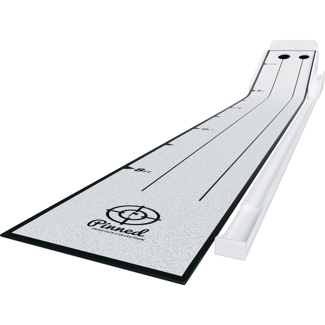 Pinned Golf The Roller Putting Mat White