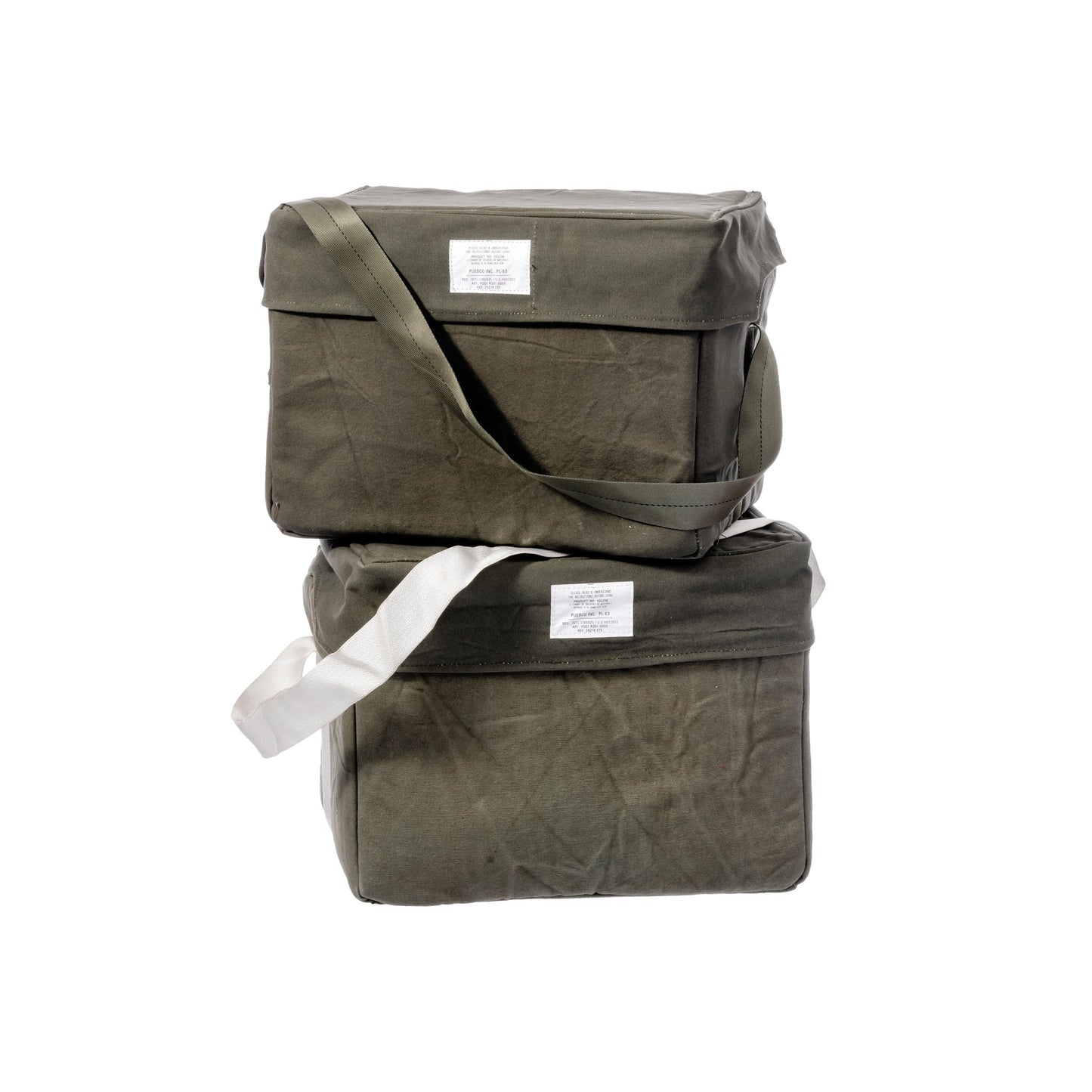 Vintage Tent Fabric Cooler