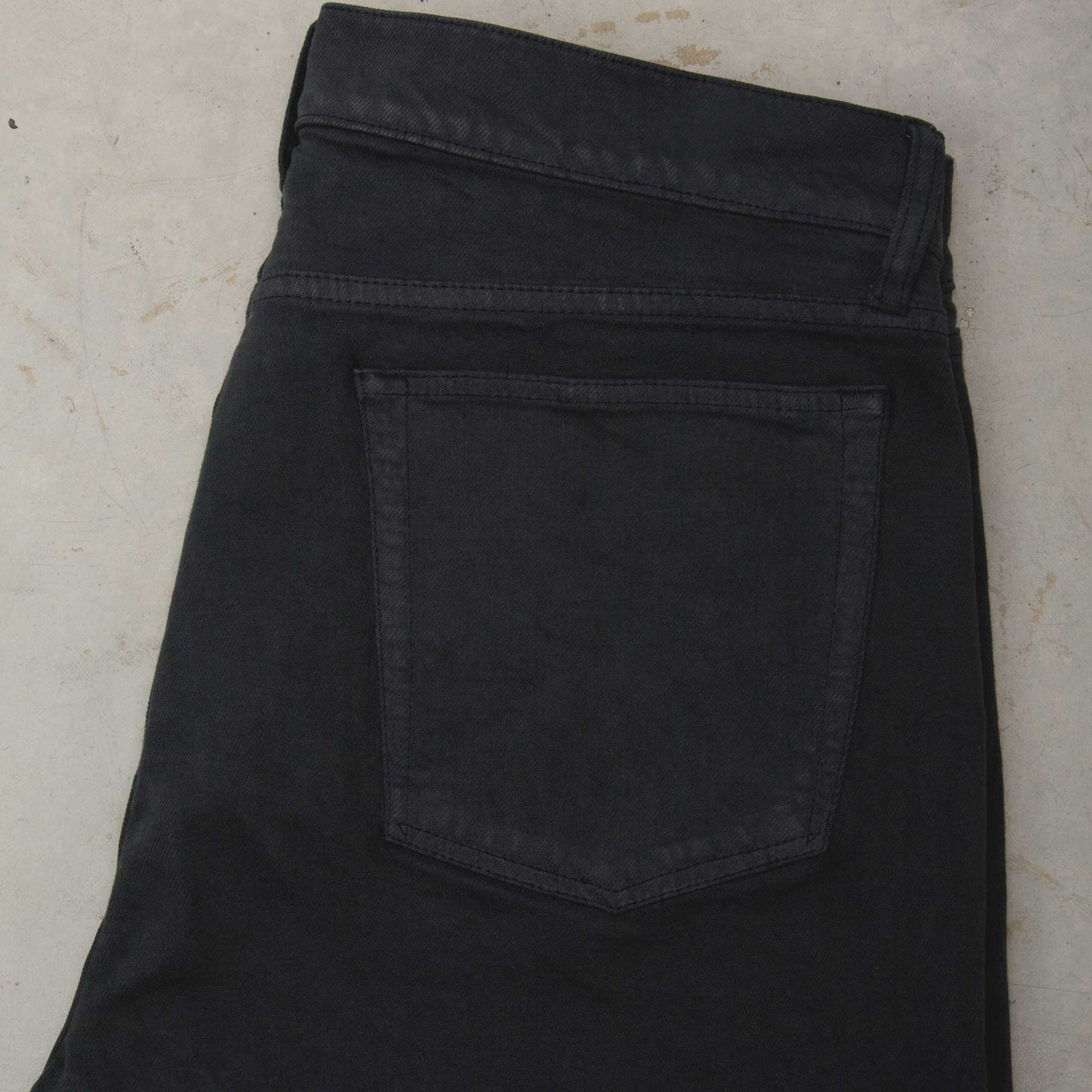 Rivay Wade Garment Dyed Washed Black Five Pocket Pant