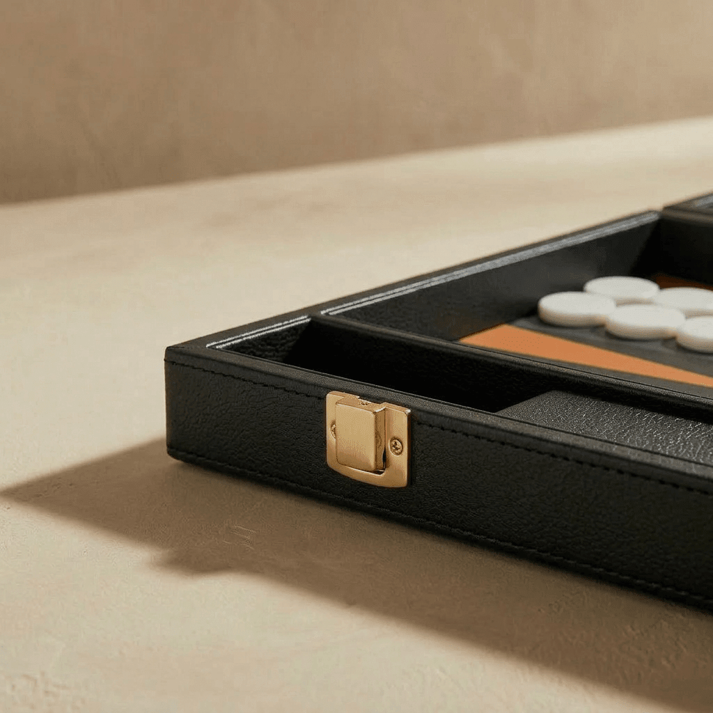 Leather Backgammon Set