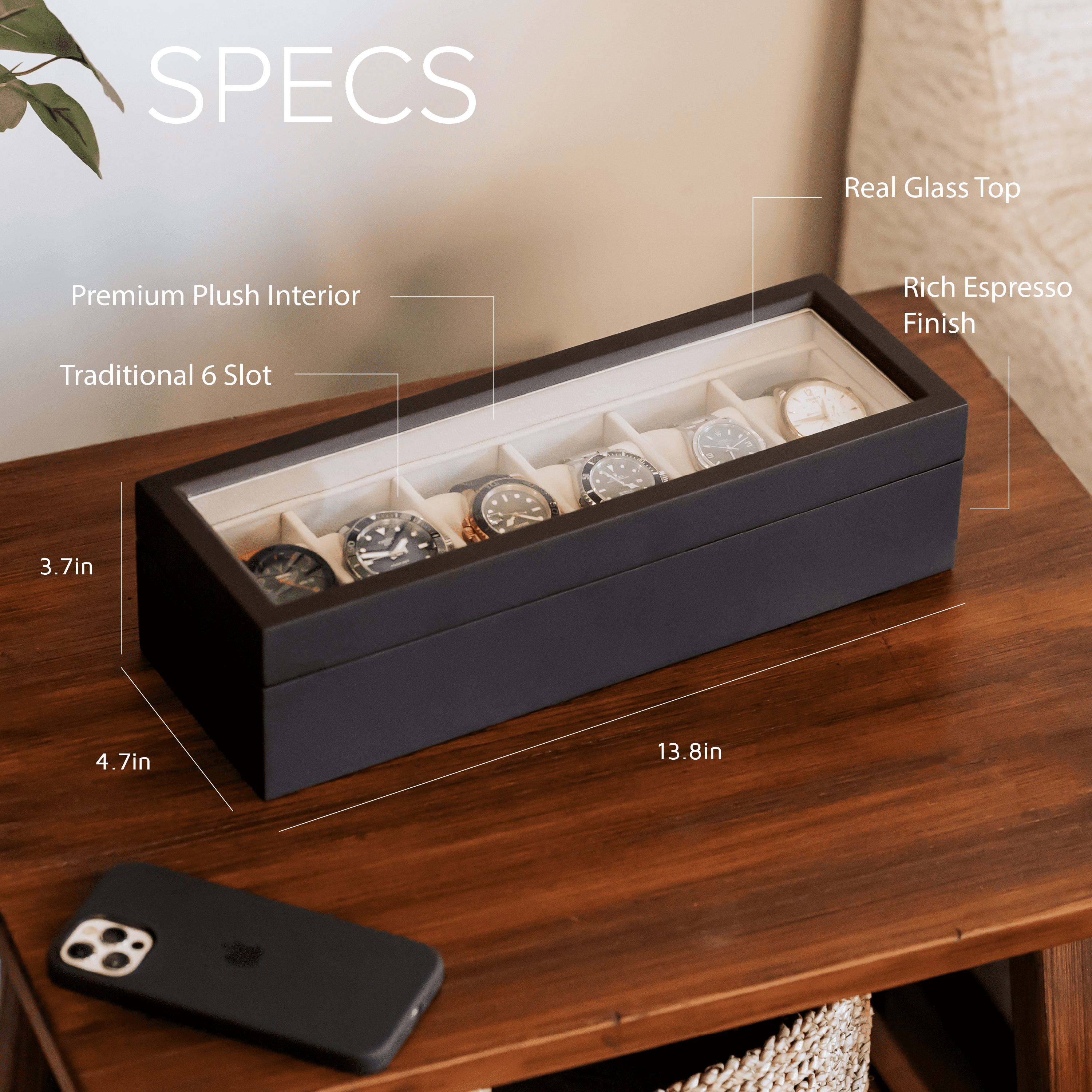 Solid Wood Watch Box | Uncrate Supply