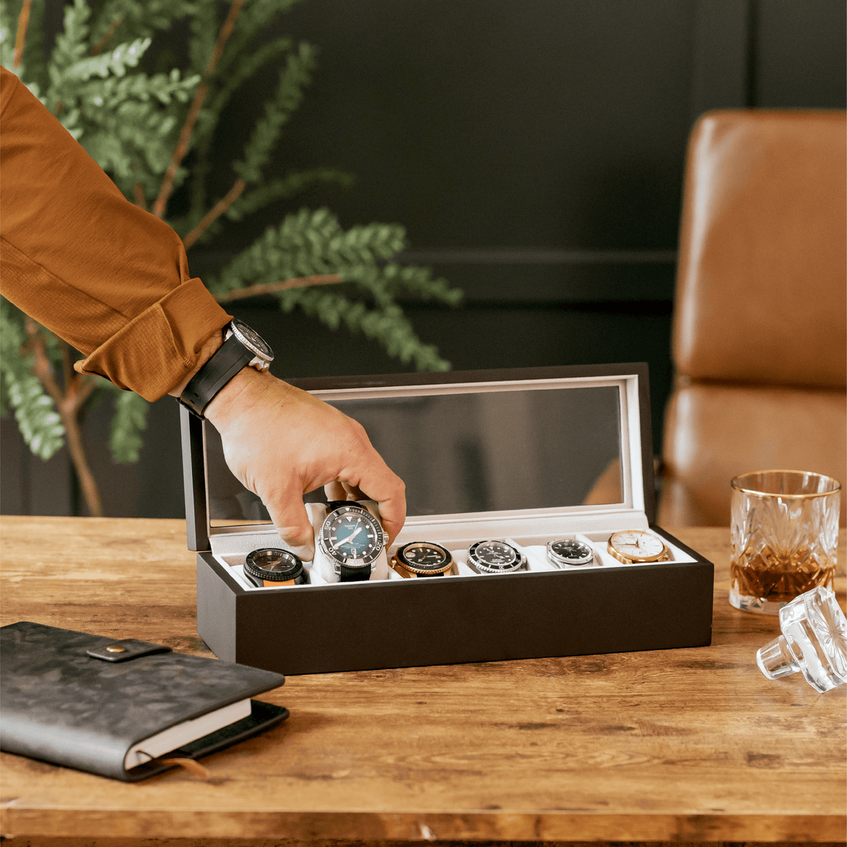 Solid Wood Watch Box | Uncrate Supply