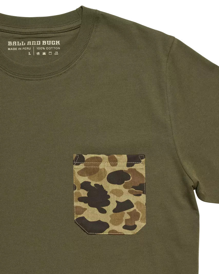 Ball and Buck Pocket Tee