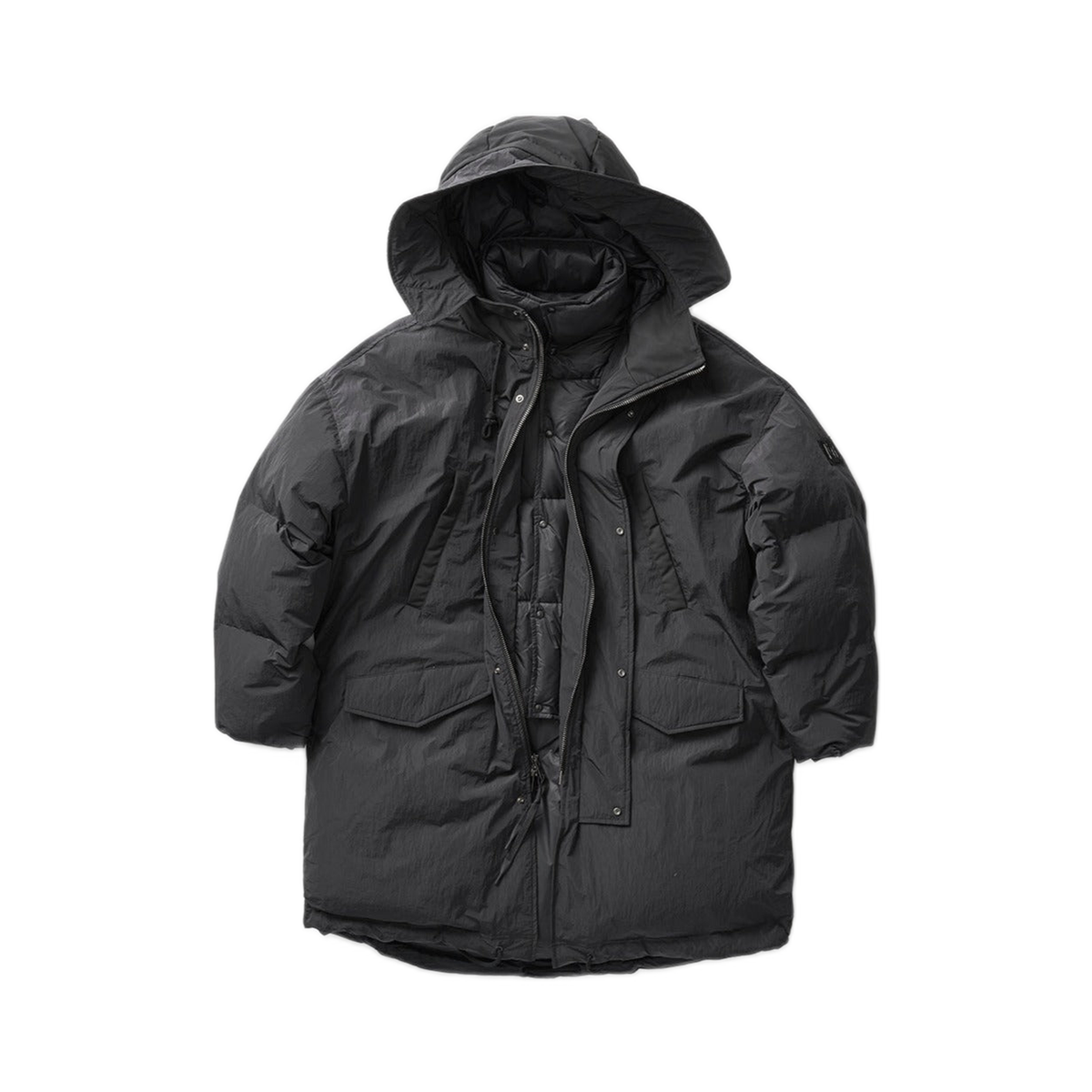 Holden Long Down Puffer BLACK