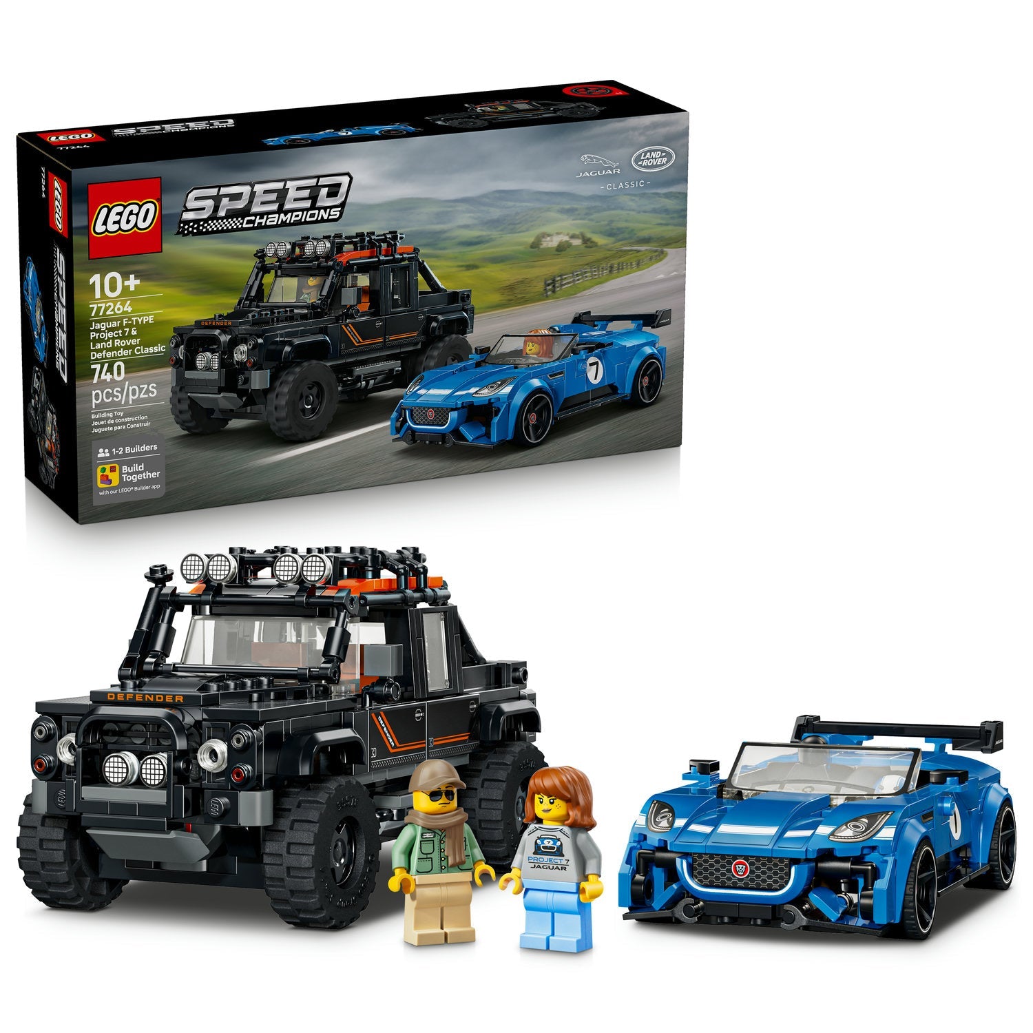 LEGO® Speed Champions: Jaguar Project 7 & Land Rover Defender 77264
