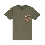 Ball and Buck Pocket Tee - Olive/Original Camo