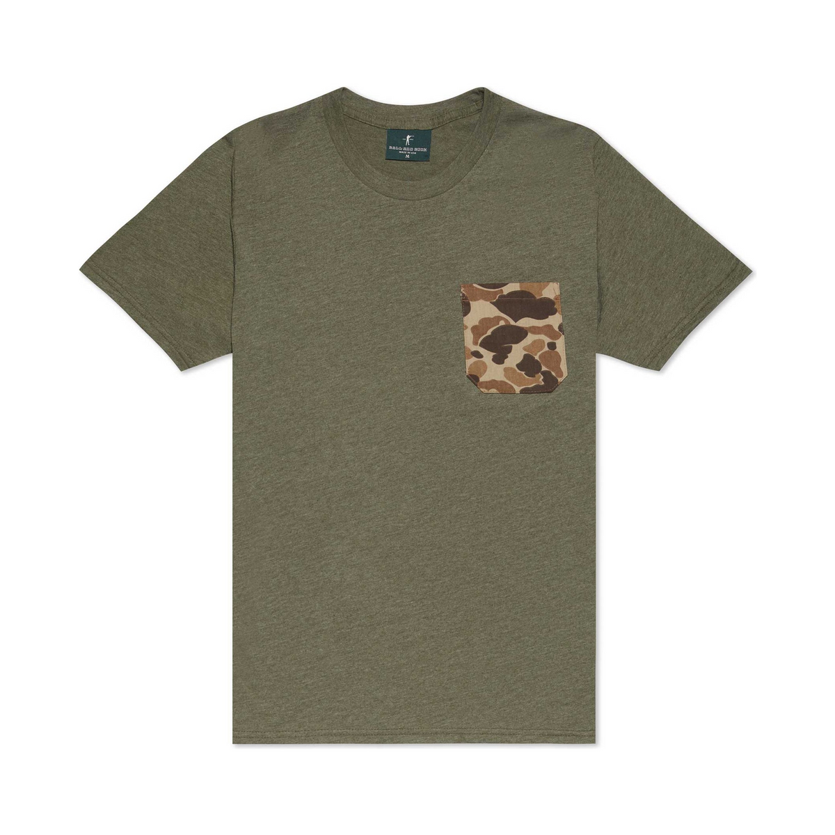 Ball and Buck Pocket Tee Olive Original Camo