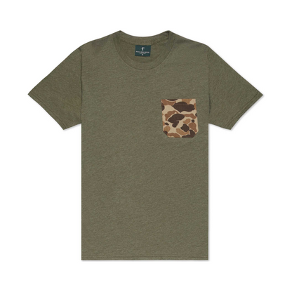 Ball and Buck Pocket Tee Olive Original Camo