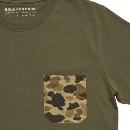 Ball and Buck Pocket Tee