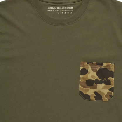 Ball and Buck Pocket Tee