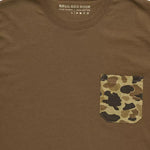 Ball and Buck Pocket Tee - Sepia/Original Camo