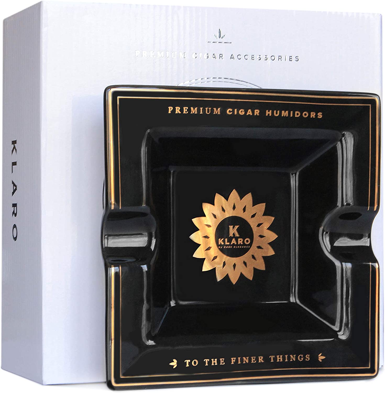 Klaro Square Ceramic Ashtray