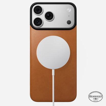 Magnetic Leather Back - iPhone 18 Pro Max | Saddle | Horween | MagSafe