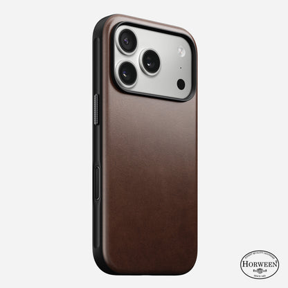Nomad Brown Horween Modern Leather Case for iPhone 17 Pro