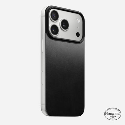 Nomad Black Horween Magnetic Leather Back Case for iPhone 17 Pro
