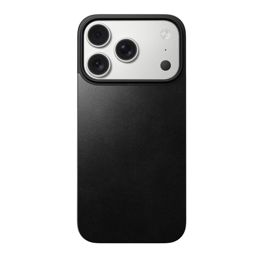 Nomad Black Horween Magnetic Leather Back Case for iPhone 17 Pro
