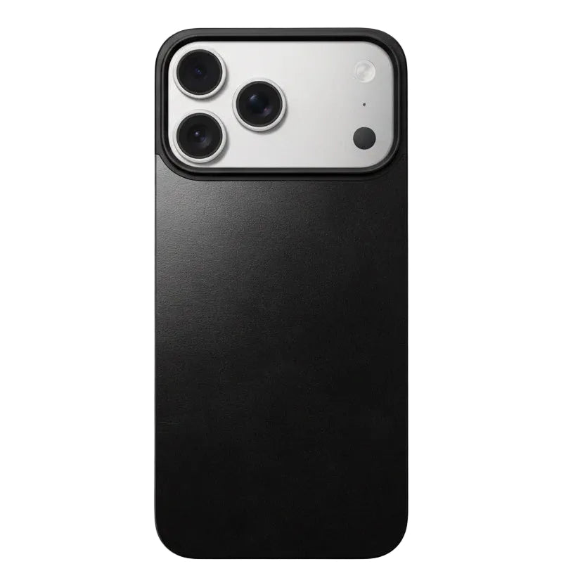 Nomad Black Horween Magnetic Back Case for iPhone 17 Pro Max