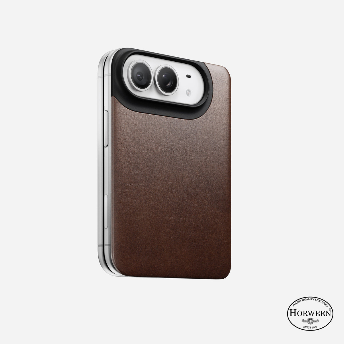 Magnetic Leather Back - iPhone Duo | Rustic Brown | Horween | MagSafe