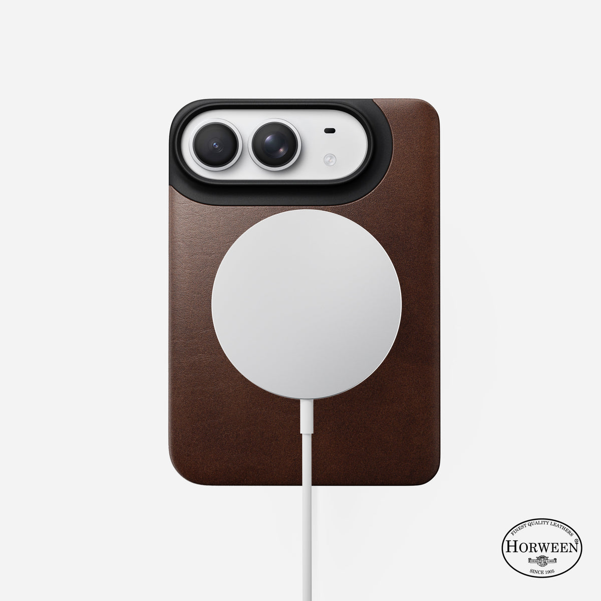 Magnetic Leather Back - iPhone Duo | Rustic Brown | Horween | MagSafe