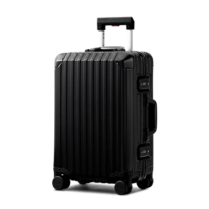 TREVA Aluminum Black Suitcase