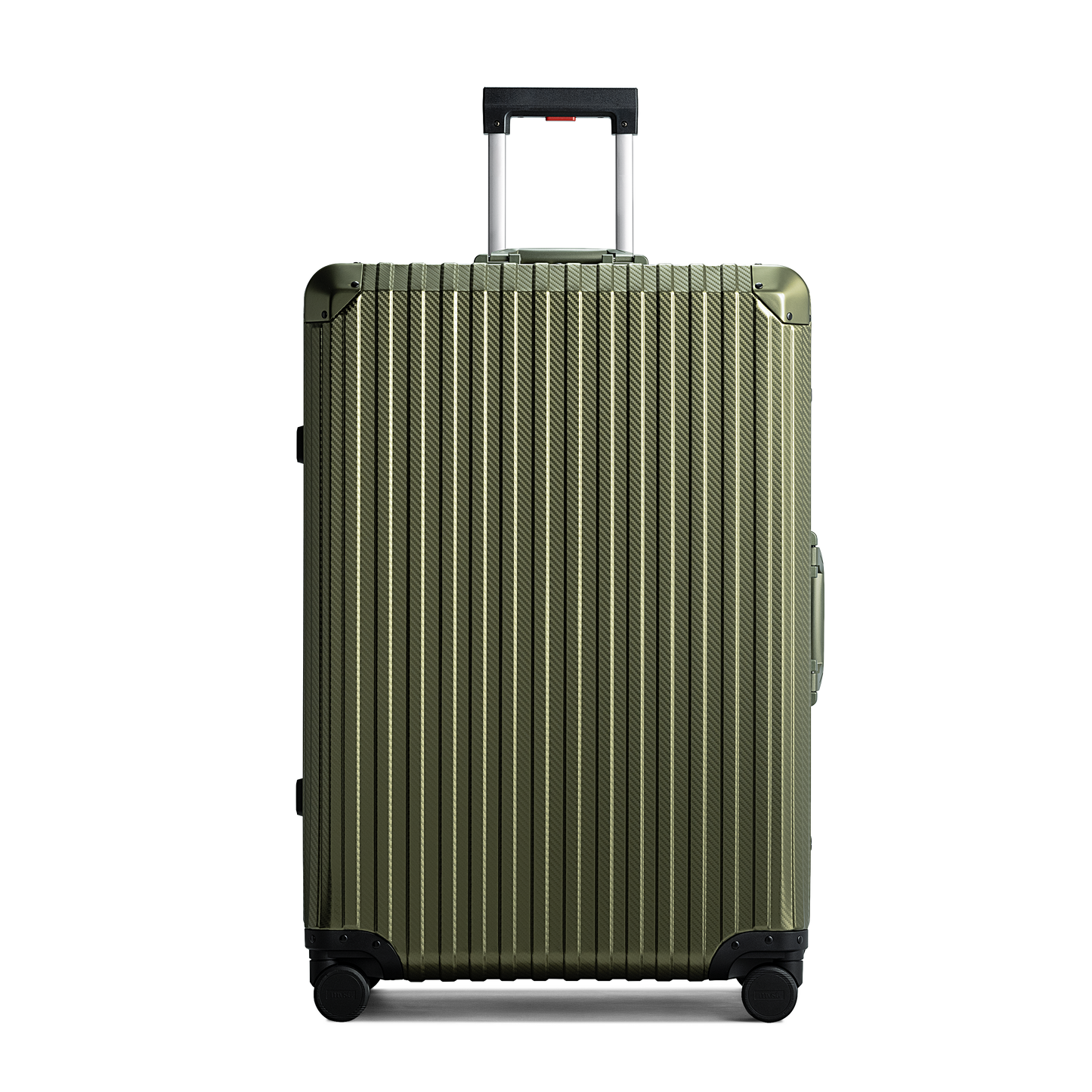 TREVA Aluminum Army Green Suitcase Large