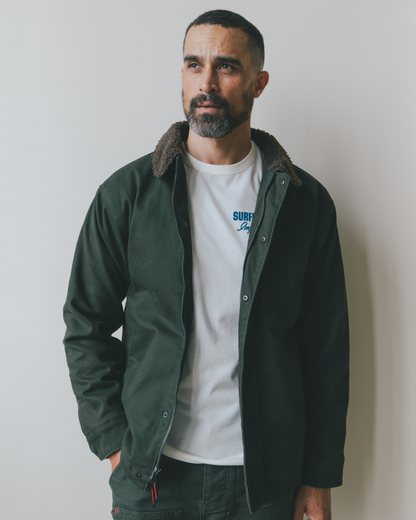 A1 Jacket in Steel Twill & Quilted Nylon
