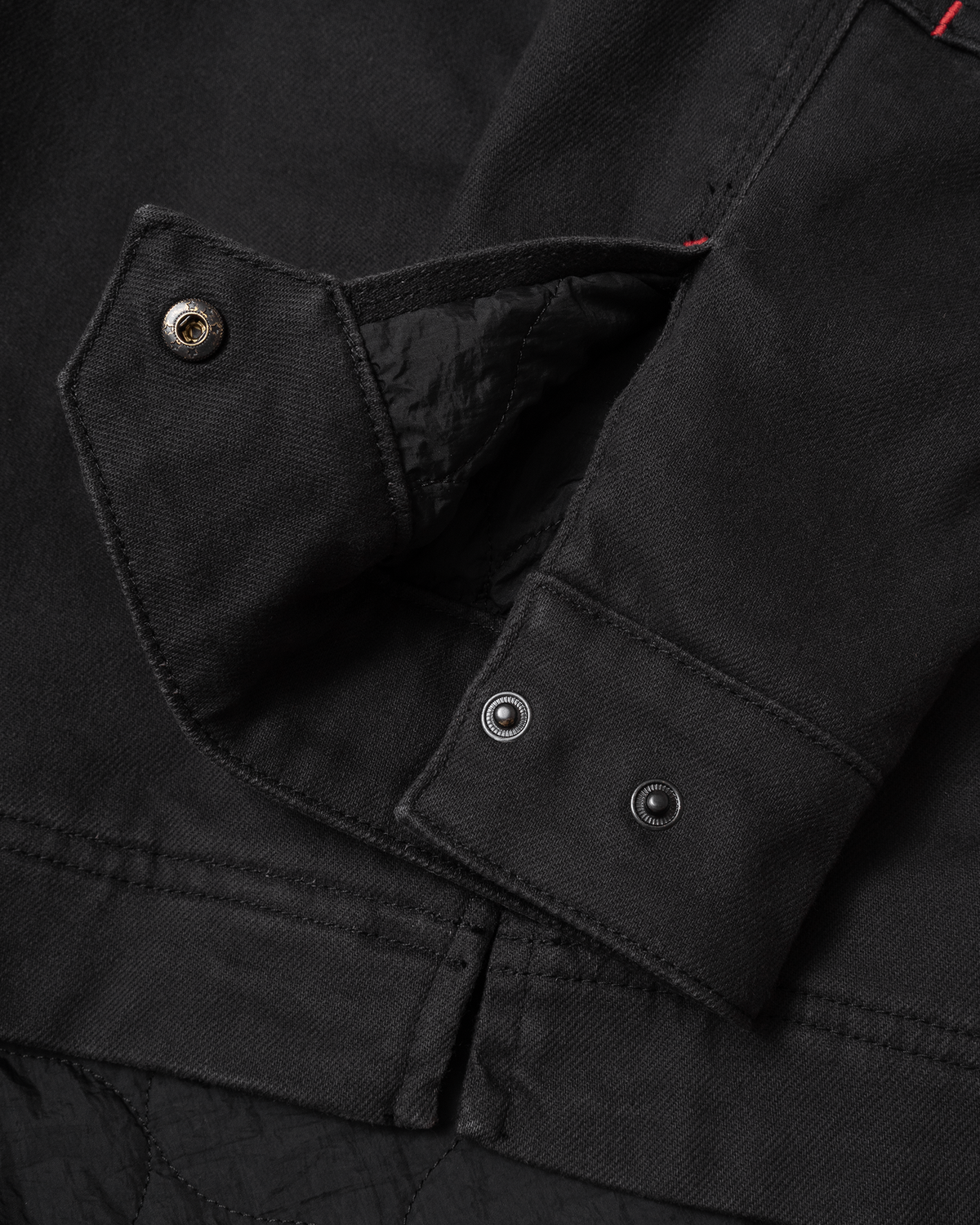 A1 Jacket in Steel Twill & Quilted Nylon