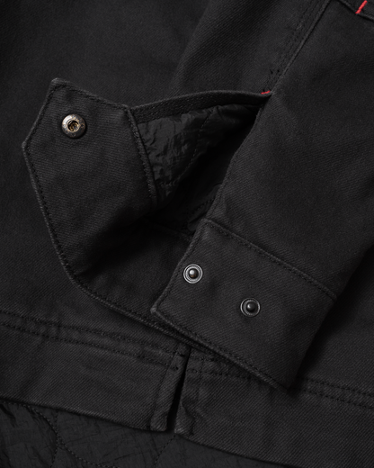 A1 Jacket in Steel Twill & Quilted Nylon