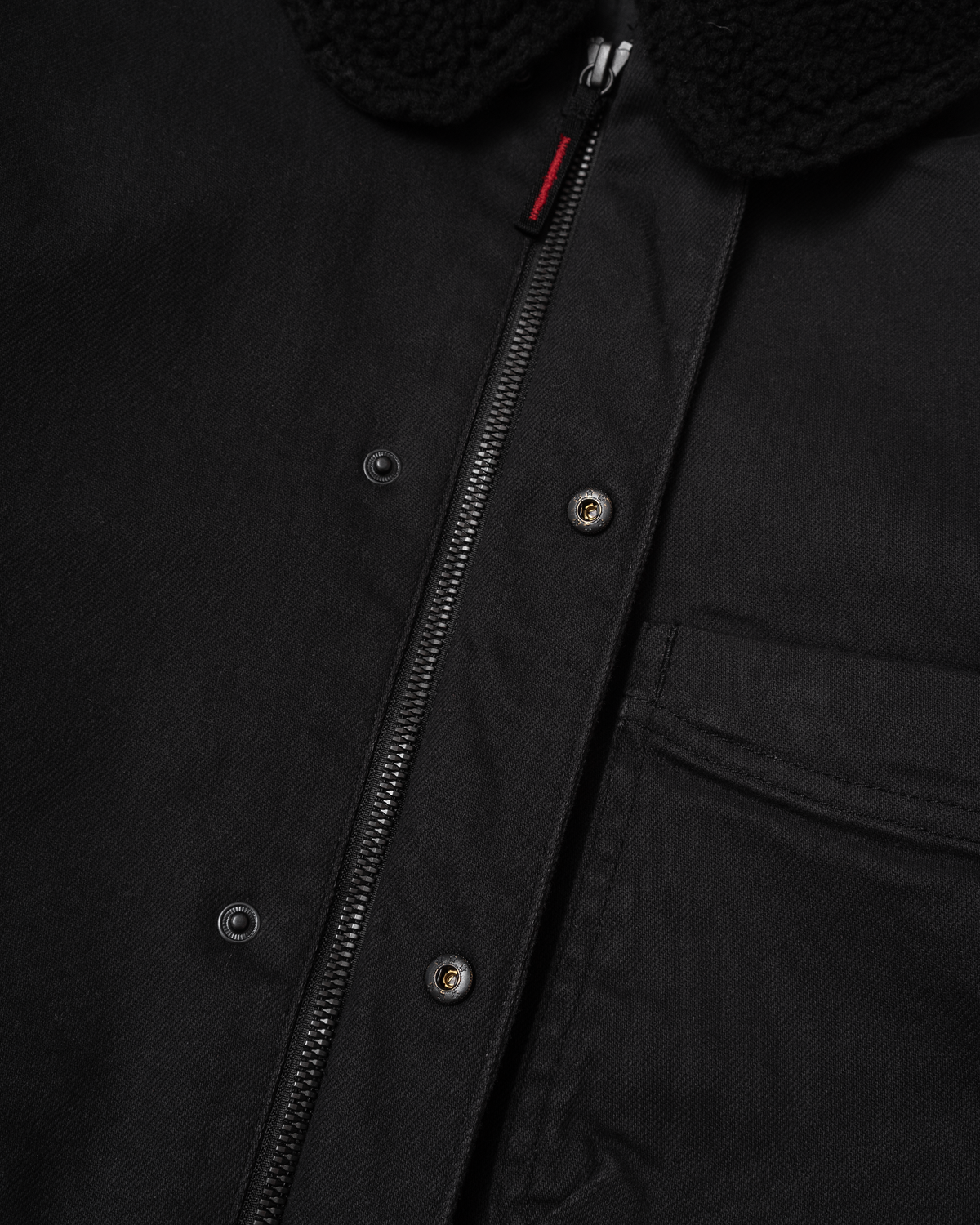 A1 Jacket in Steel Twill & Quilted Nylon