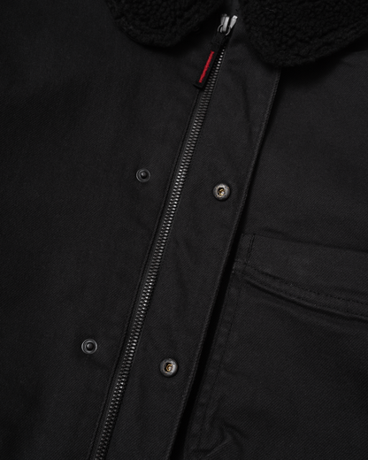 A1 Jacket in Steel Twill & Quilted Nylon