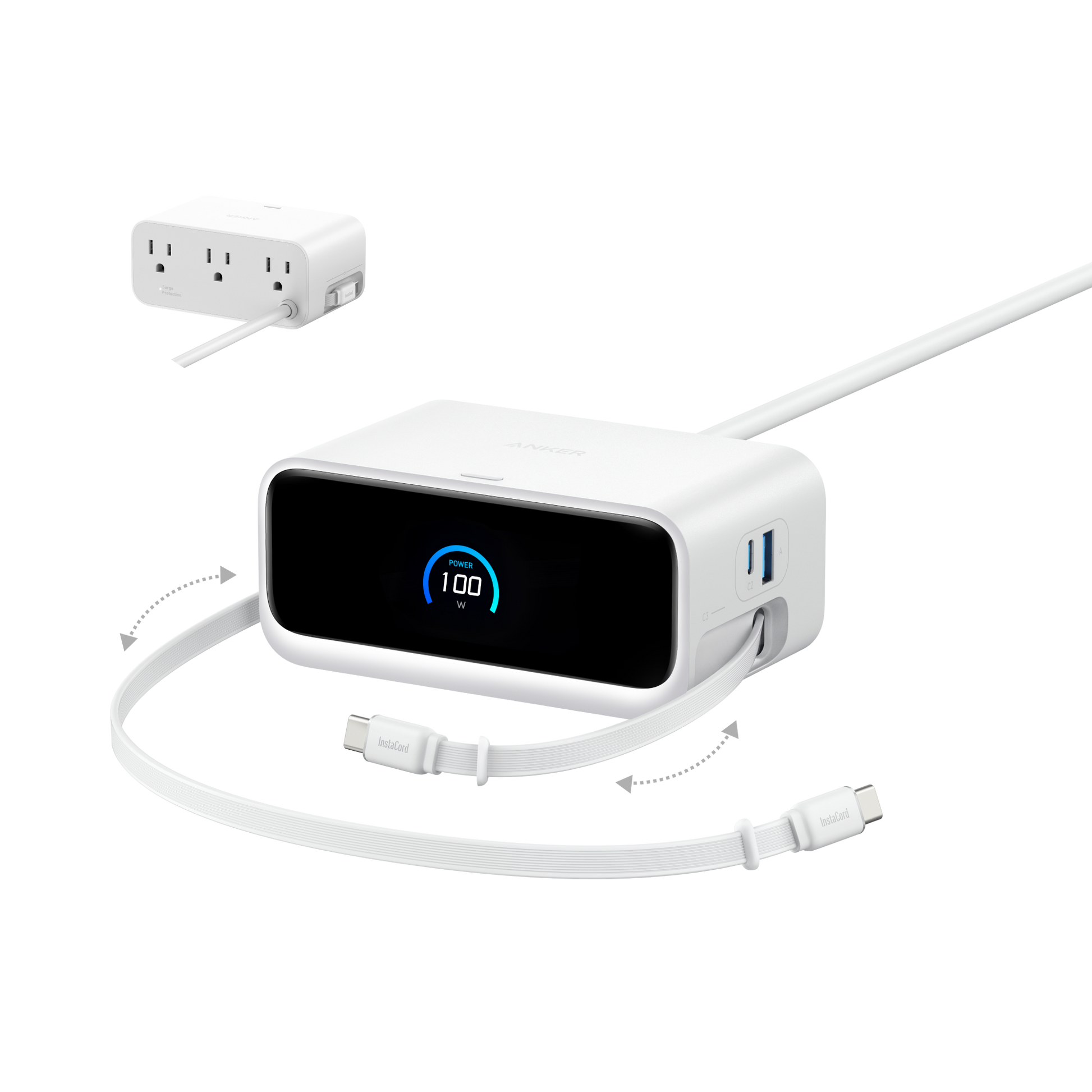 Anker Nano 7-in-1 Charging Station Aurora White
