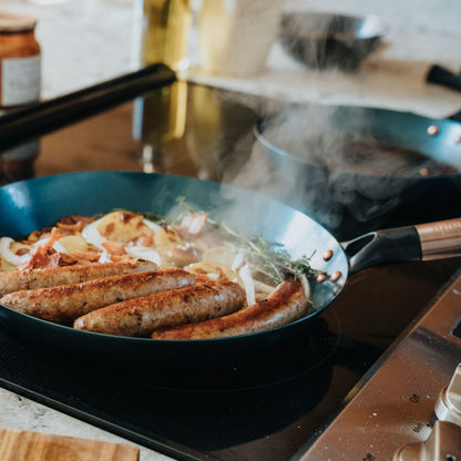 Barebones Blue Carbon Steel Skillet