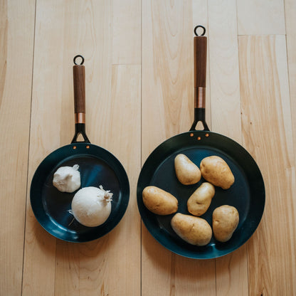Barebones Blue Carbon Steel Skillet