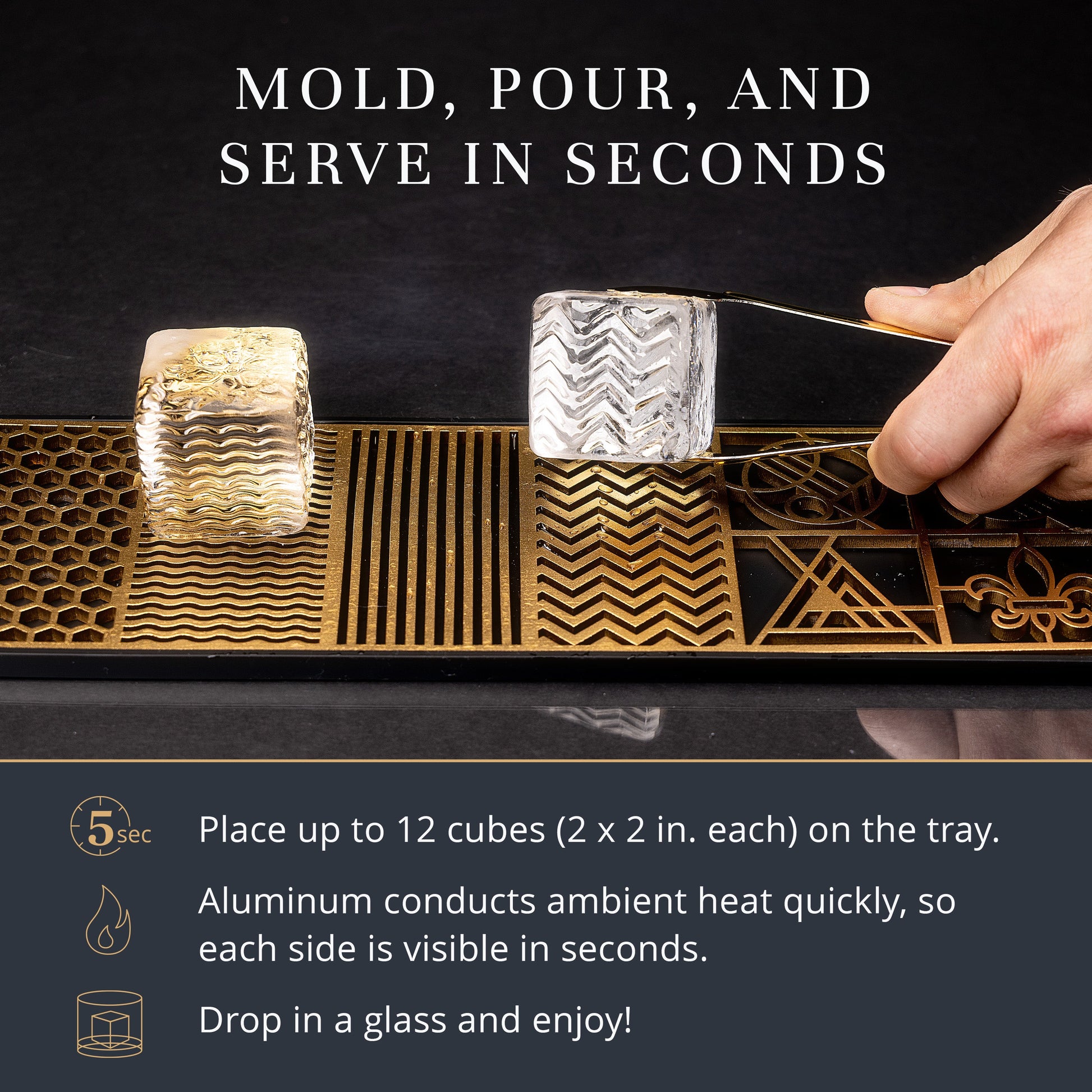 Ash Harbor Patterns Ice Maker Tray